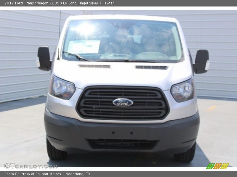 Ingot Silver / Pewter 2017 Ford Transit Wagon XL 350 LR Long