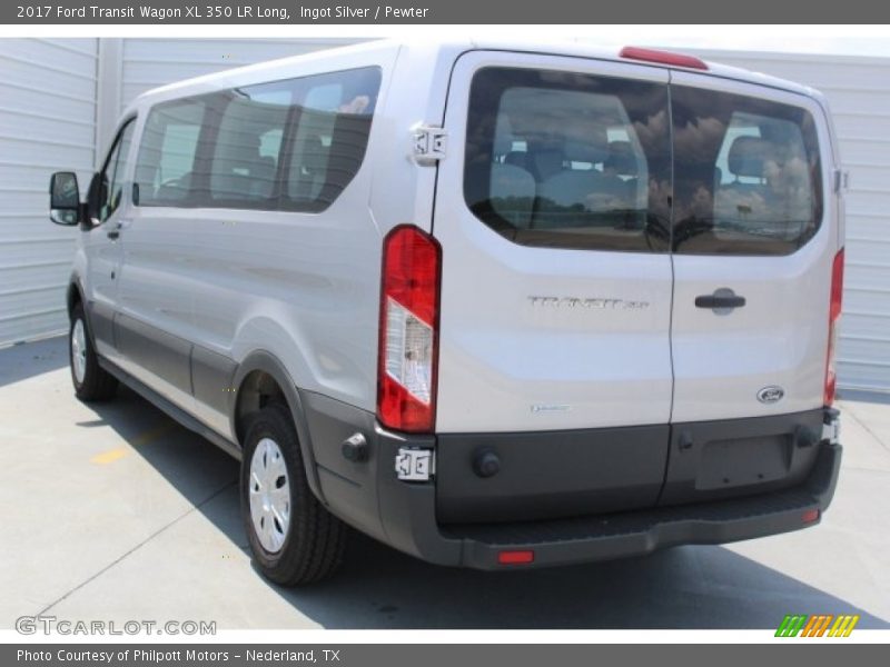 Ingot Silver / Pewter 2017 Ford Transit Wagon XL 350 LR Long