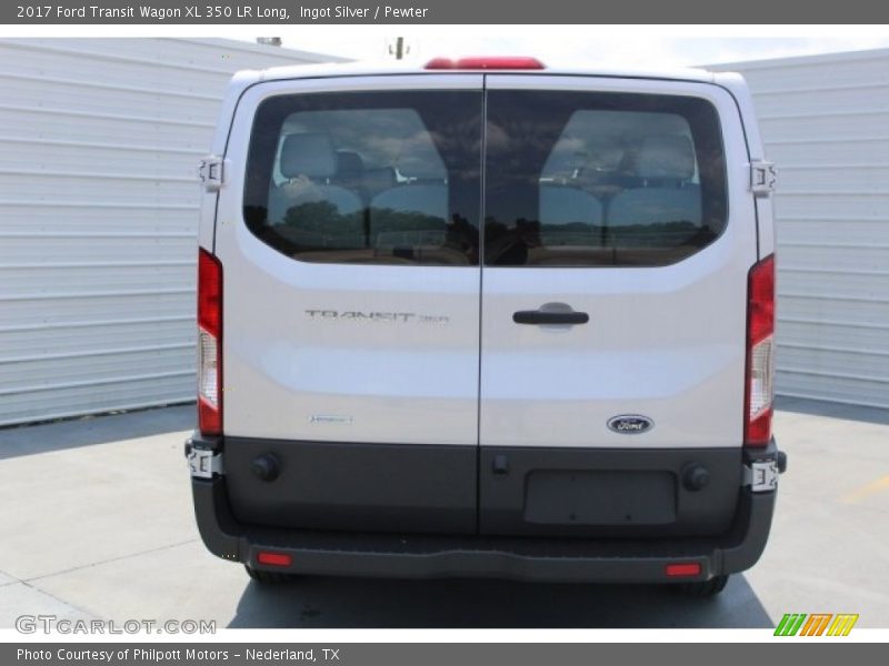 Ingot Silver / Pewter 2017 Ford Transit Wagon XL 350 LR Long