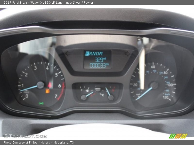 Ingot Silver / Pewter 2017 Ford Transit Wagon XL 350 LR Long