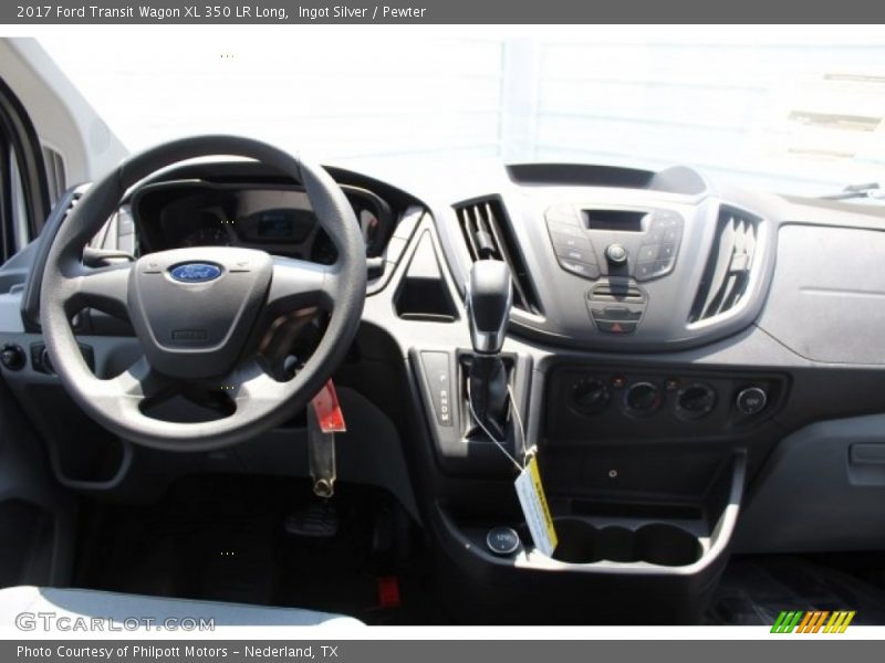 Ingot Silver / Pewter 2017 Ford Transit Wagon XL 350 LR Long