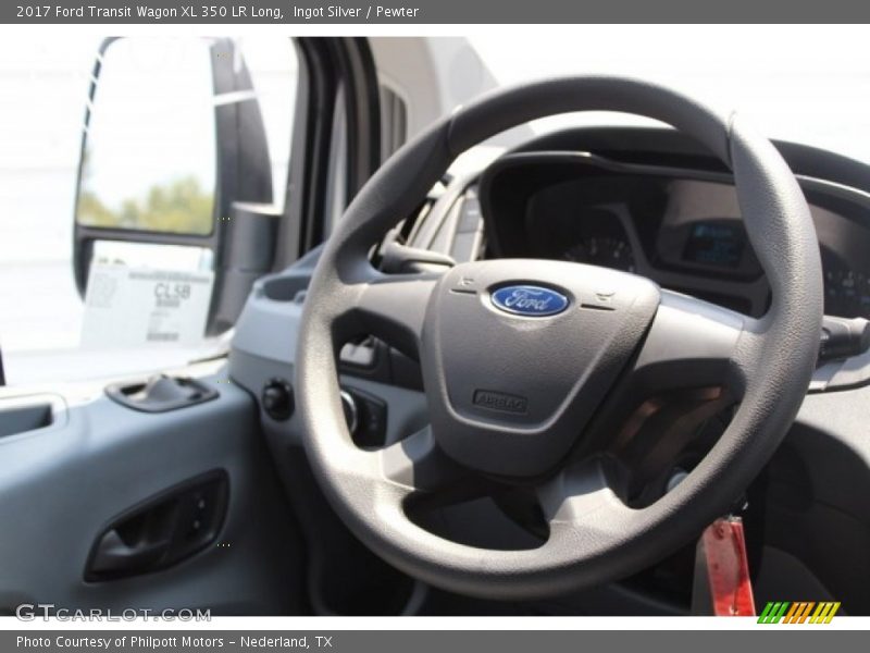 Ingot Silver / Pewter 2017 Ford Transit Wagon XL 350 LR Long