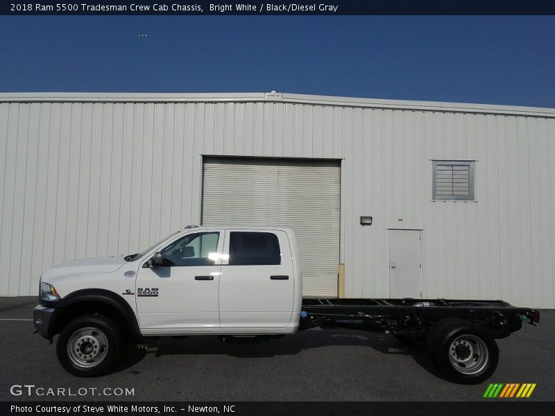 Bright White / Black/Diesel Gray 2018 Ram 5500 Tradesman Crew Cab Chassis