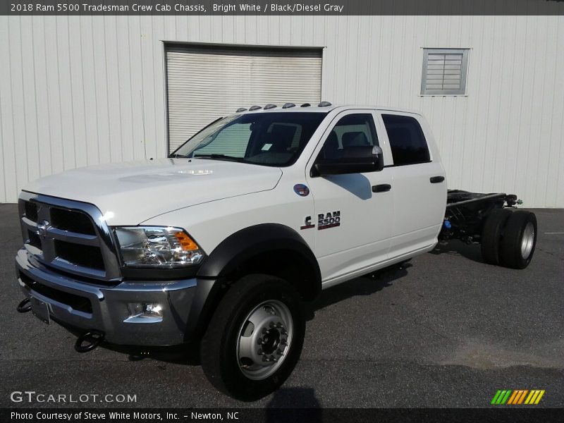 Bright White / Black/Diesel Gray 2018 Ram 5500 Tradesman Crew Cab Chassis