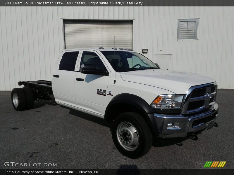 Bright White / Black/Diesel Gray 2018 Ram 5500 Tradesman Crew Cab Chassis