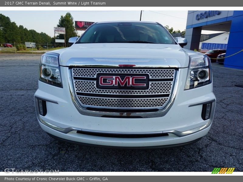 Summit White / Light Titanium 2017 GMC Terrain Denali