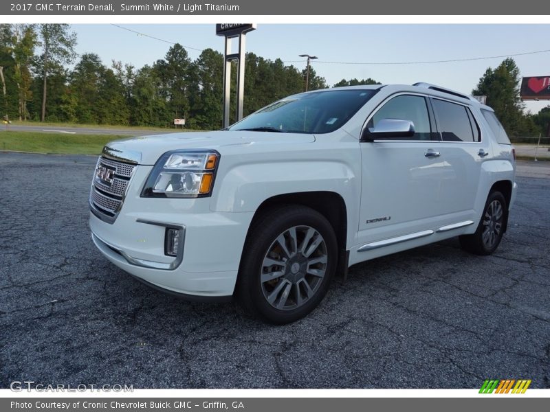 Summit White / Light Titanium 2017 GMC Terrain Denali