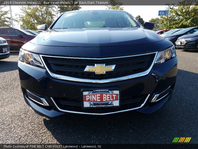 Blue Velvet Metallic / Jet Black/Dark Titanium 2018 Chevrolet Impala LS