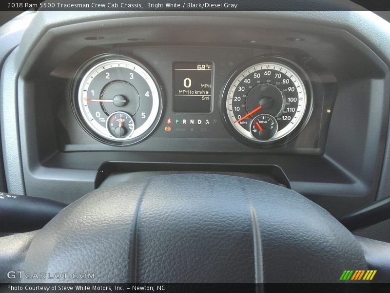 Bright White / Black/Diesel Gray 2018 Ram 5500 Tradesman Crew Cab Chassis