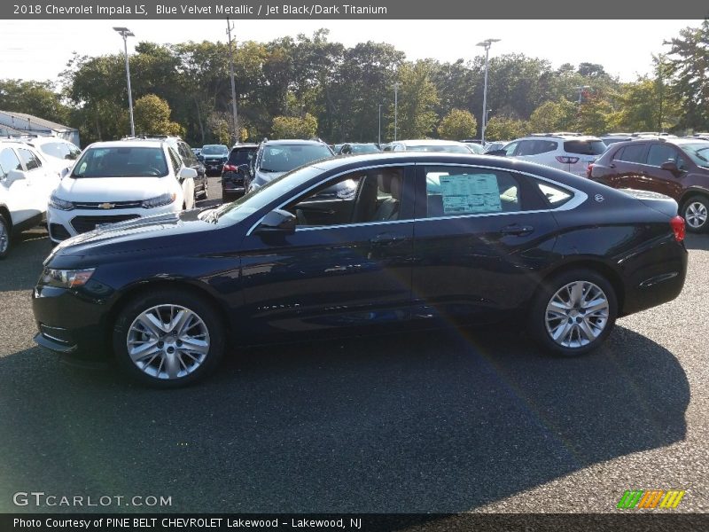 Blue Velvet Metallic / Jet Black/Dark Titanium 2018 Chevrolet Impala LS