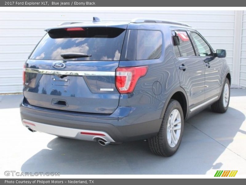 Blue Jeans / Ebony Black 2017 Ford Explorer XLT