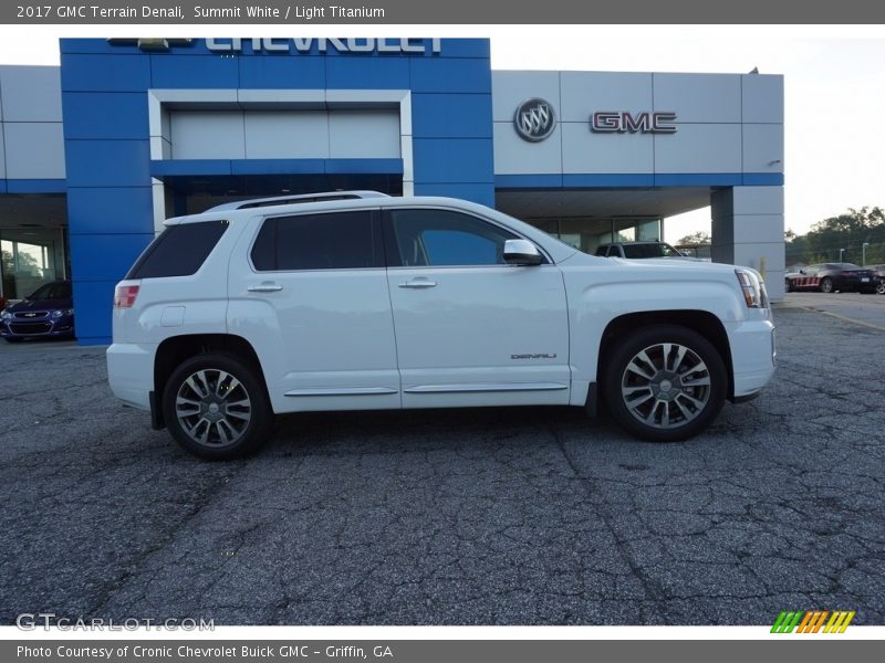 Summit White / Light Titanium 2017 GMC Terrain Denali