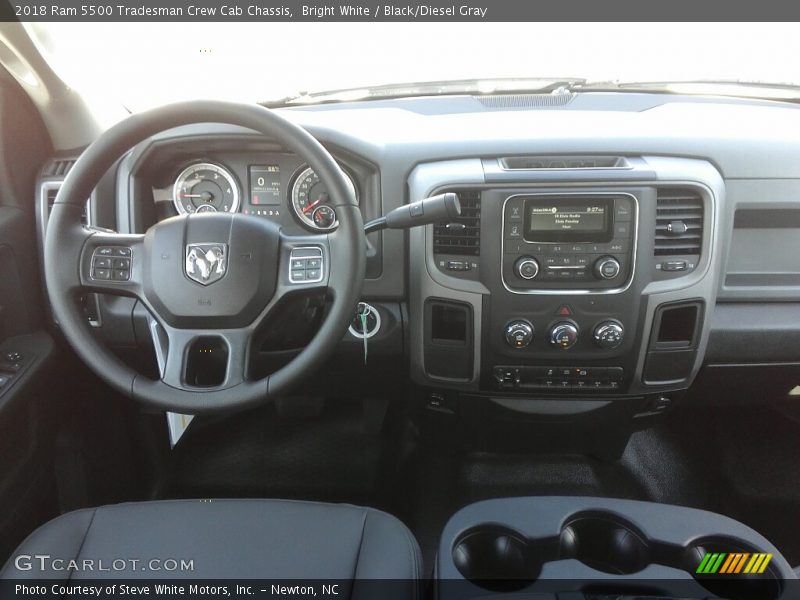 Bright White / Black/Diesel Gray 2018 Ram 5500 Tradesman Crew Cab Chassis