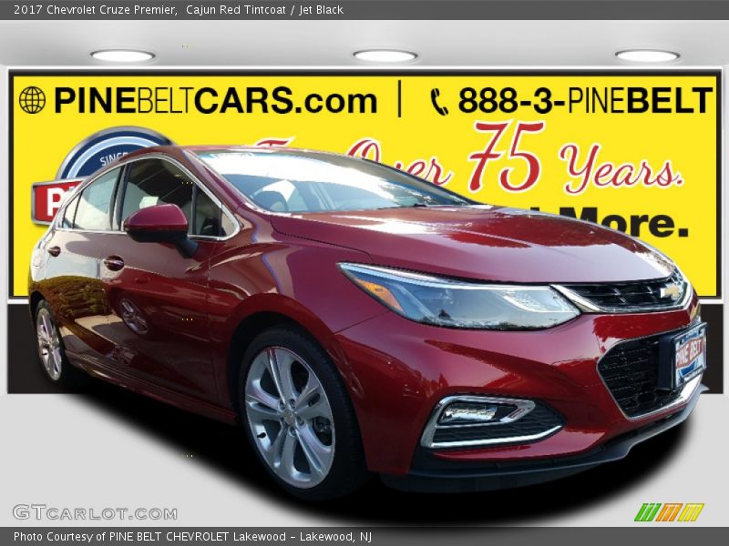 Cajun Red Tintcoat / Jet Black 2017 Chevrolet Cruze Premier