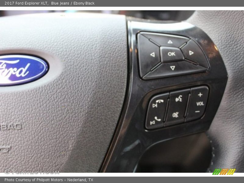 Blue Jeans / Ebony Black 2017 Ford Explorer XLT