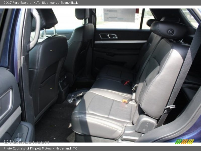 Blue Jeans / Ebony Black 2017 Ford Explorer XLT