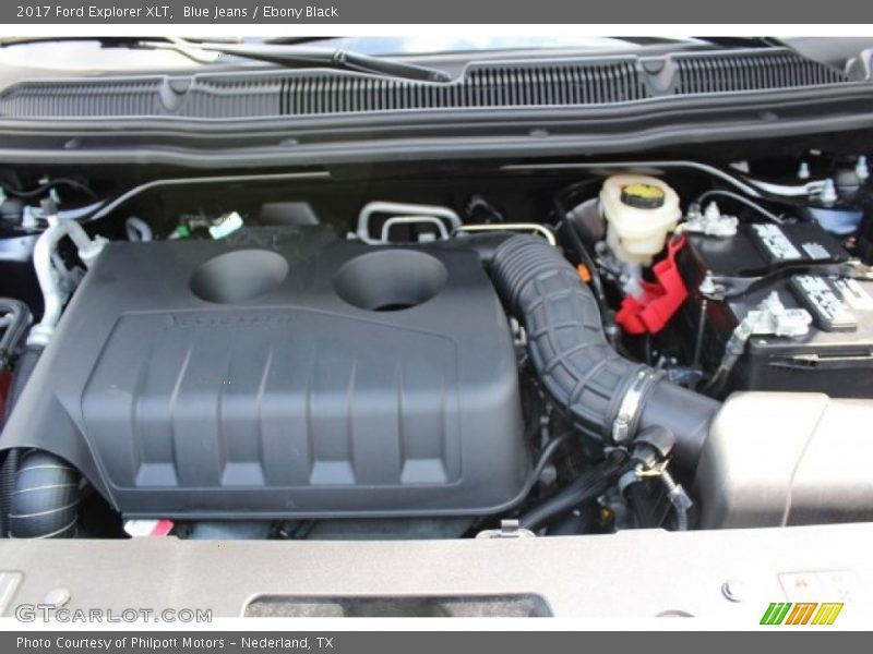 Blue Jeans / Ebony Black 2017 Ford Explorer XLT