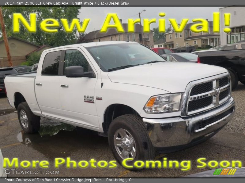 Bright White / Black/Diesel Gray 2017 Ram 2500 SLT Crew Cab 4x4