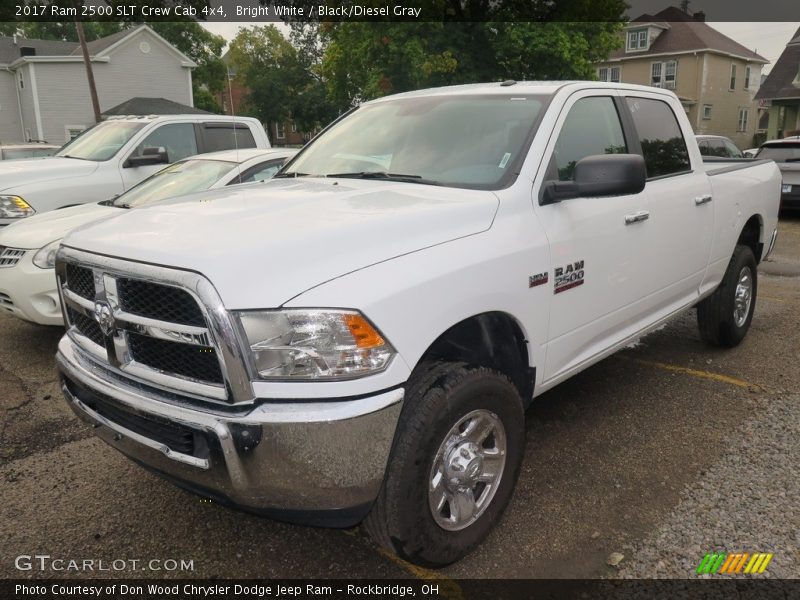 Bright White / Black/Diesel Gray 2017 Ram 2500 SLT Crew Cab 4x4