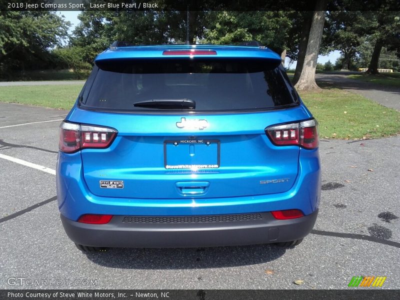 Laser Blue Pearl / Black 2018 Jeep Compass Sport