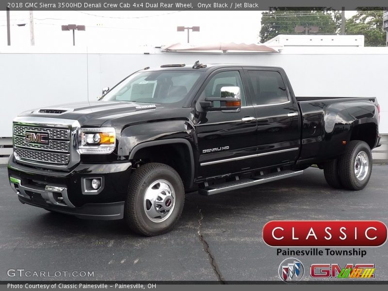 Onyx Black / Jet Black 2018 GMC Sierra 3500HD Denali Crew Cab 4x4 Dual Rear Wheel