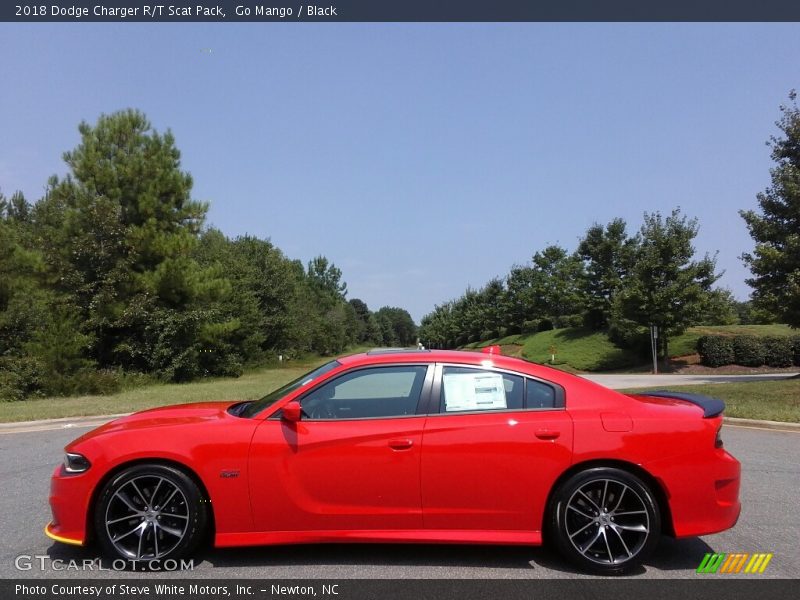 Go Mango / Black 2018 Dodge Charger R/T Scat Pack