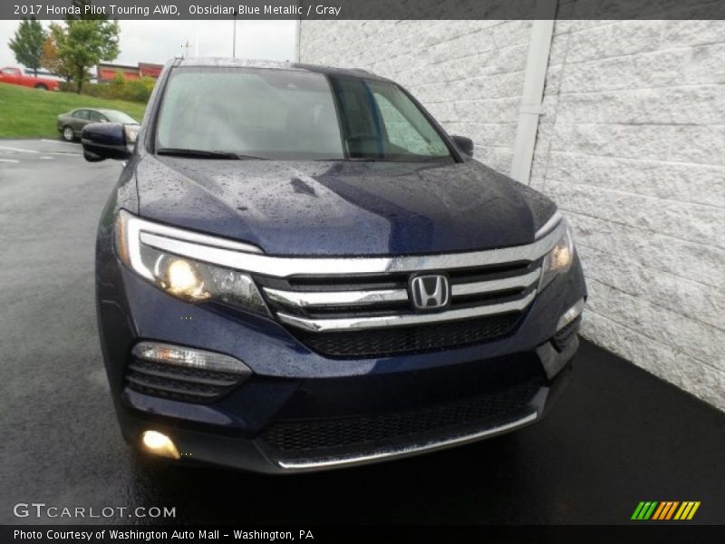 Obsidian Blue Metallic / Gray 2017 Honda Pilot Touring AWD