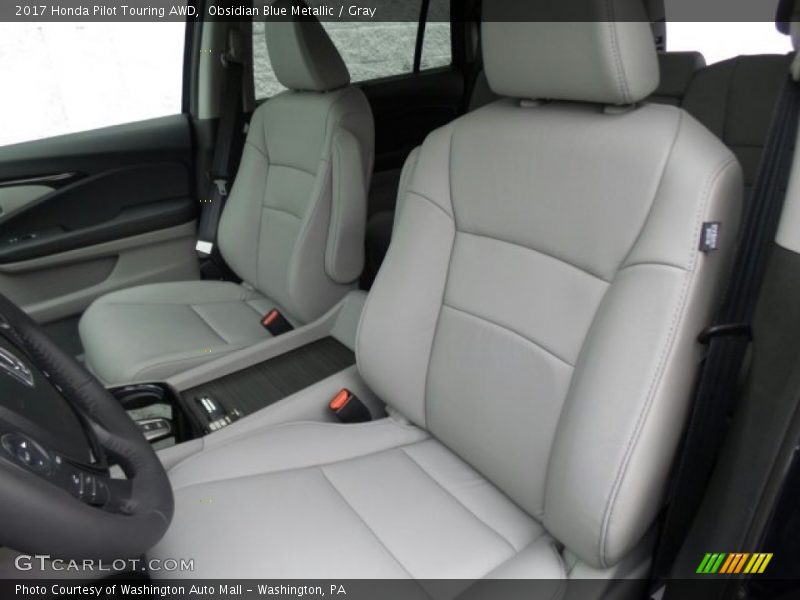 Obsidian Blue Metallic / Gray 2017 Honda Pilot Touring AWD