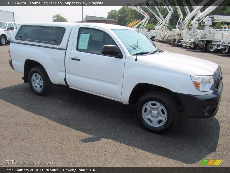 Super White / Graphite 2013 Toyota Tacoma Regular Cab