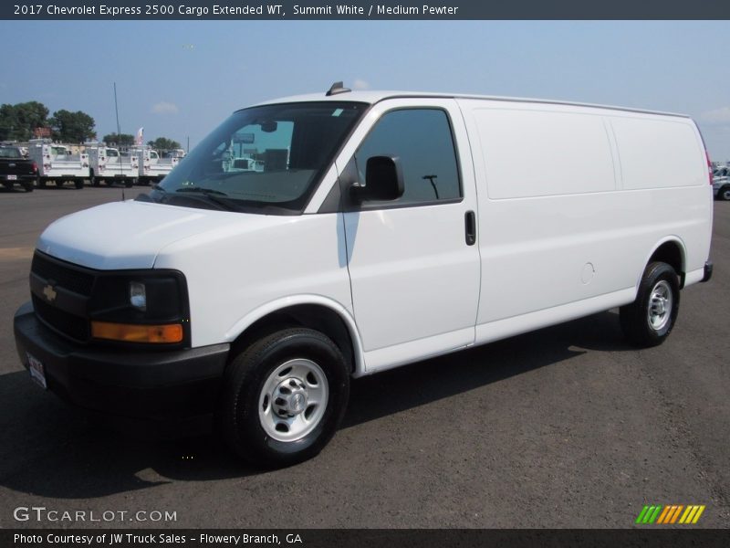 Summit White / Medium Pewter 2017 Chevrolet Express 2500 Cargo Extended WT