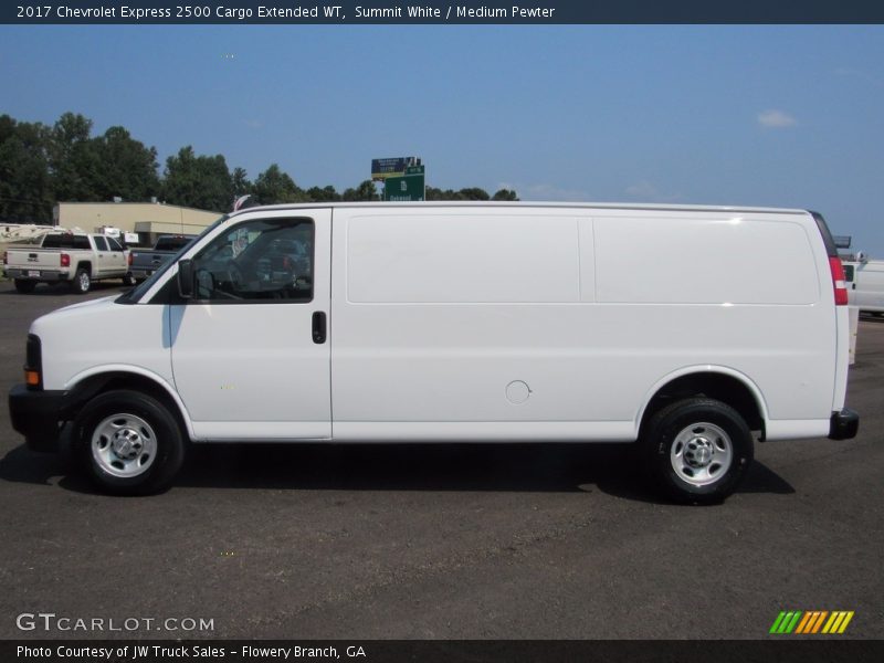 Summit White / Medium Pewter 2017 Chevrolet Express 2500 Cargo Extended WT