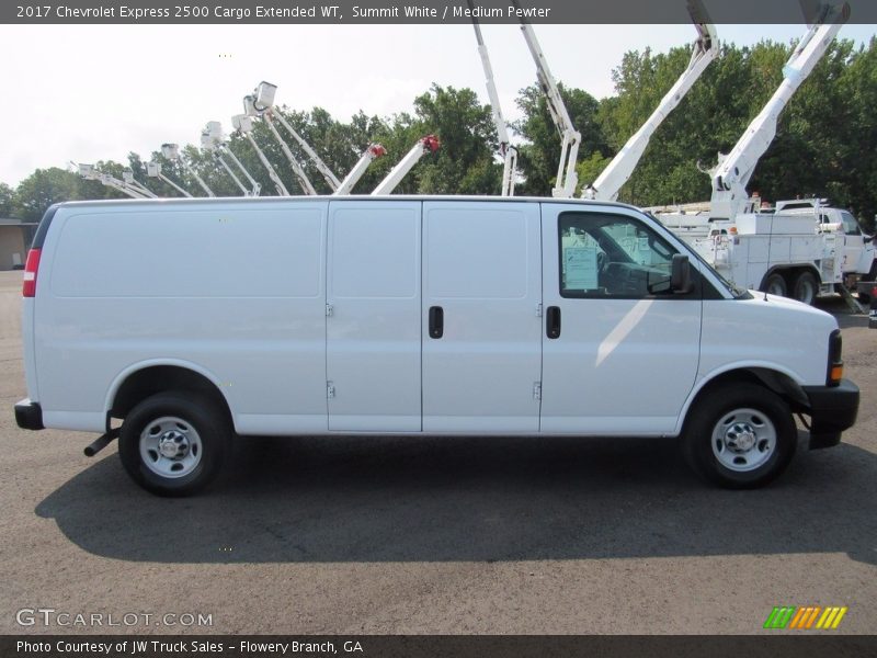 Summit White / Medium Pewter 2017 Chevrolet Express 2500 Cargo Extended WT