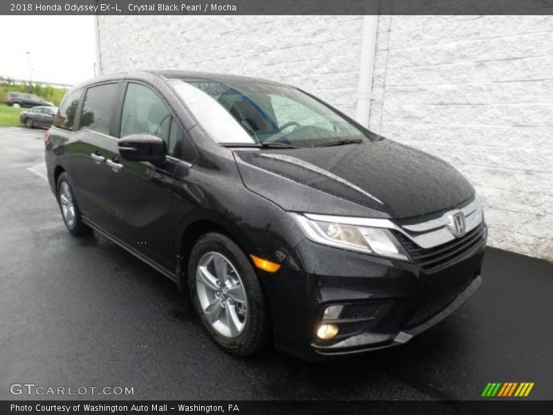Crystal Black Pearl / Mocha 2018 Honda Odyssey EX-L