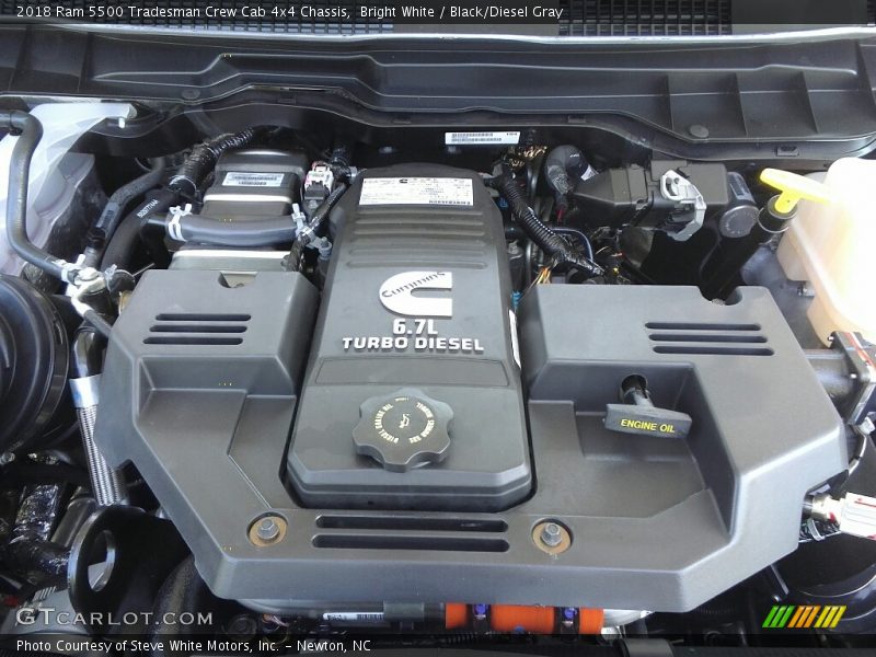  2018 5500 Tradesman Crew Cab 4x4 Chassis Engine - 6.7 Liter OHV 24-Valve Cummins Turbo-Diesel Inline 6 Cylinder
