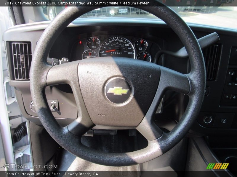 Summit White / Medium Pewter 2017 Chevrolet Express 2500 Cargo Extended WT