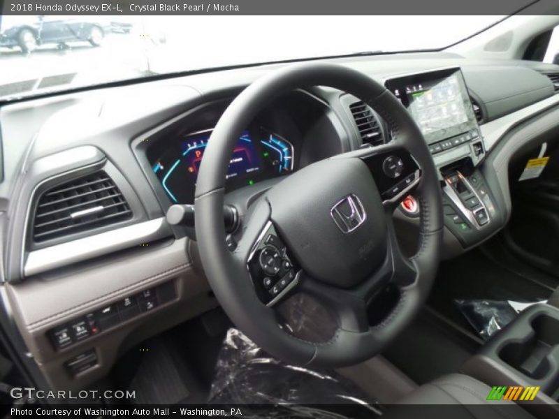 Crystal Black Pearl / Mocha 2018 Honda Odyssey EX-L