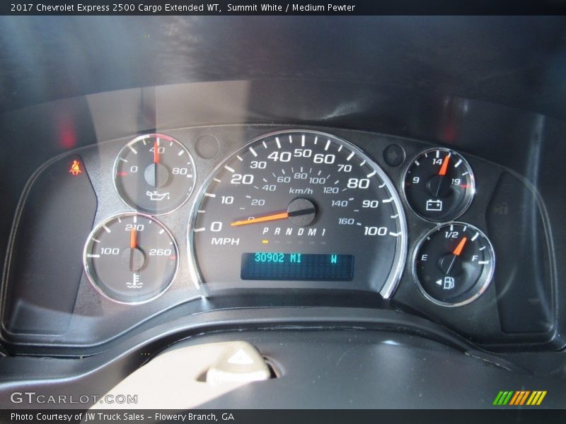 Summit White / Medium Pewter 2017 Chevrolet Express 2500 Cargo Extended WT