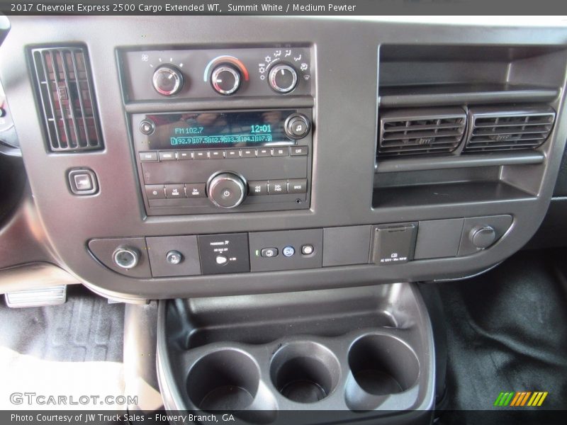 Summit White / Medium Pewter 2017 Chevrolet Express 2500 Cargo Extended WT
