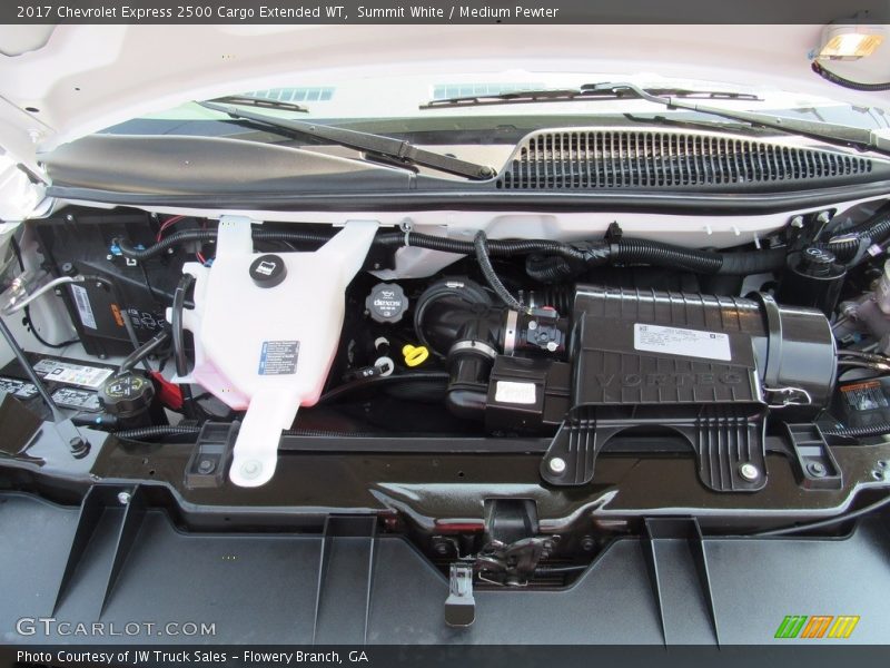 Summit White / Medium Pewter 2017 Chevrolet Express 2500 Cargo Extended WT