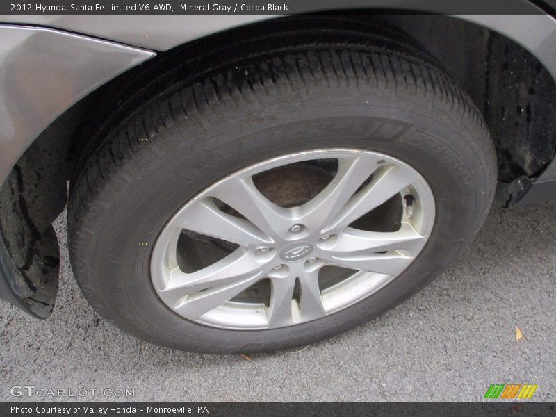 Mineral Gray / Cocoa Black 2012 Hyundai Santa Fe Limited V6 AWD