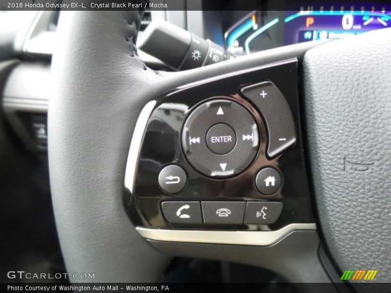 Crystal Black Pearl / Mocha 2018 Honda Odyssey EX-L