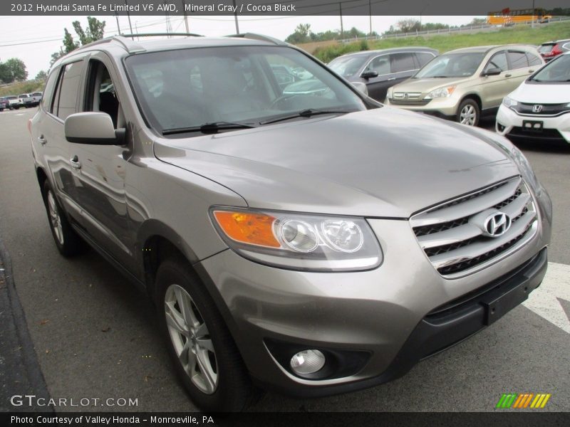 Mineral Gray / Cocoa Black 2012 Hyundai Santa Fe Limited V6 AWD