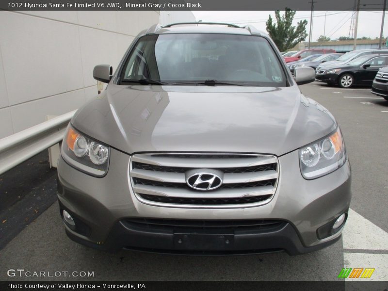 Mineral Gray / Cocoa Black 2012 Hyundai Santa Fe Limited V6 AWD
