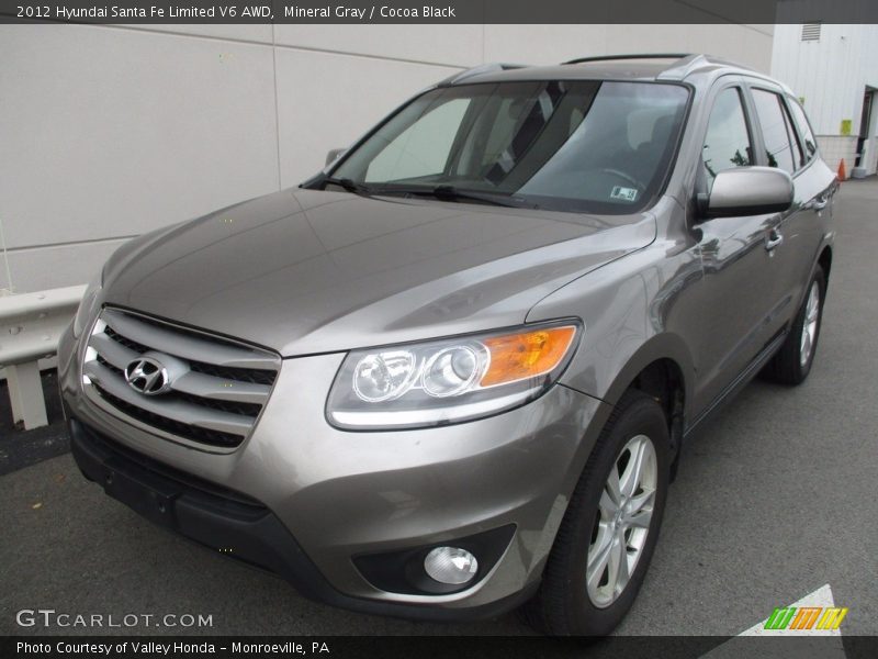 Mineral Gray / Cocoa Black 2012 Hyundai Santa Fe Limited V6 AWD