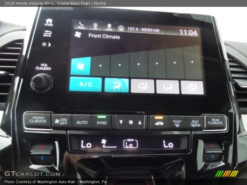Crystal Black Pearl / Mocha 2018 Honda Odyssey EX-L