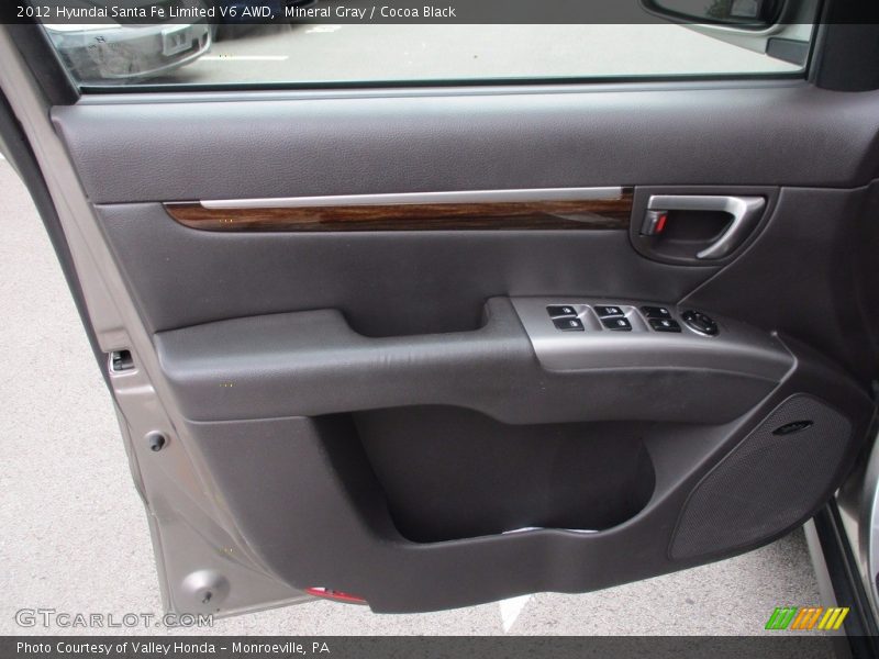 Mineral Gray / Cocoa Black 2012 Hyundai Santa Fe Limited V6 AWD