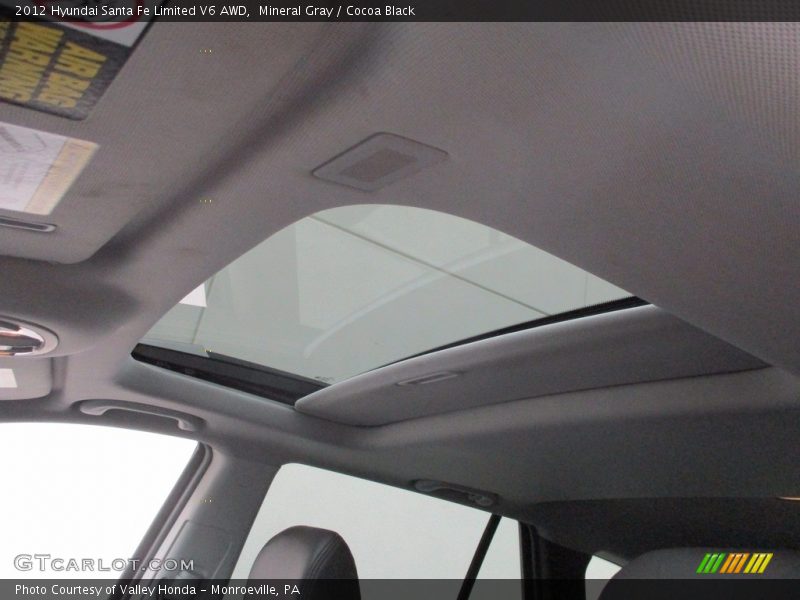 Mineral Gray / Cocoa Black 2012 Hyundai Santa Fe Limited V6 AWD