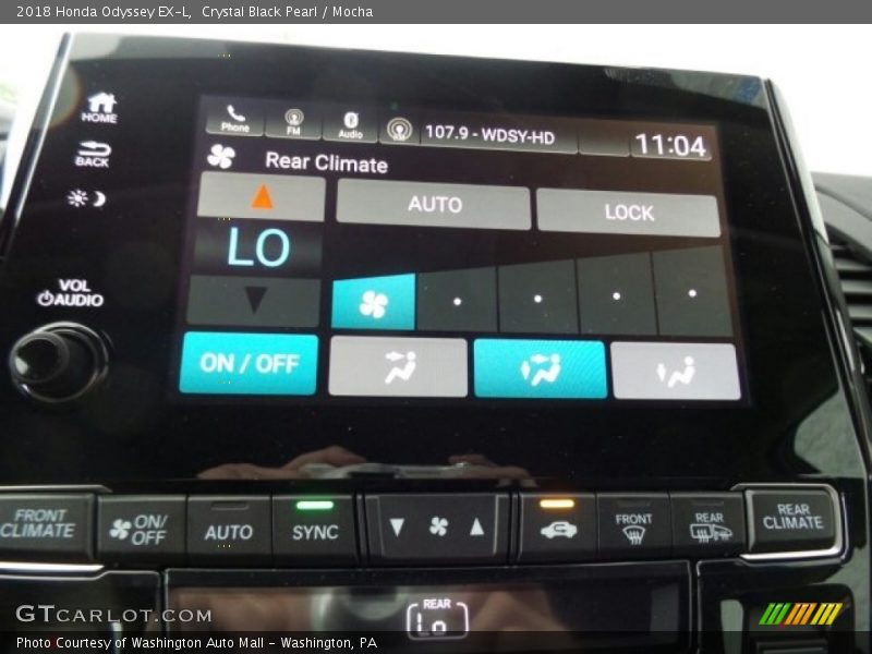 Crystal Black Pearl / Mocha 2018 Honda Odyssey EX-L