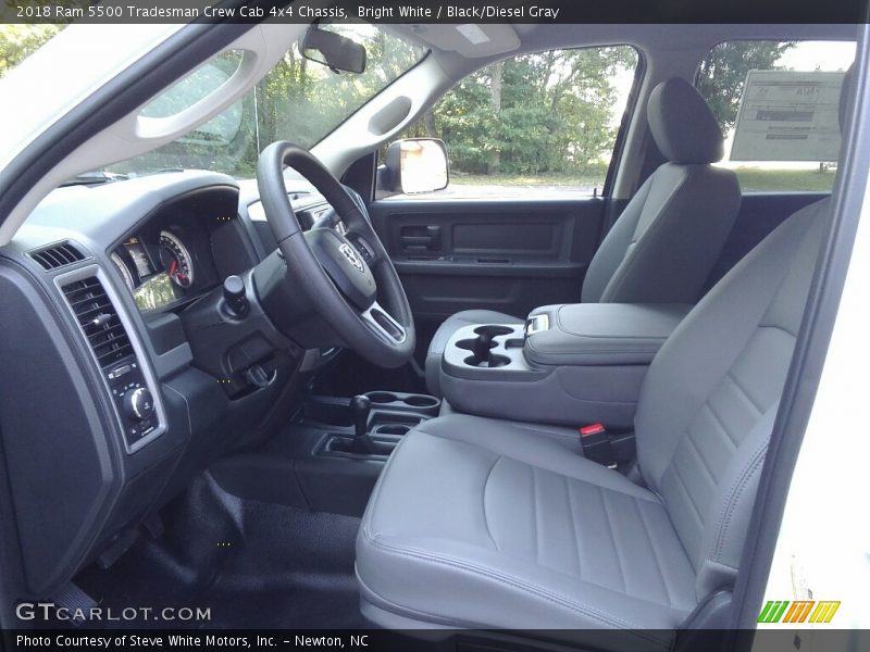 Front Seat of 2018 5500 Tradesman Crew Cab 4x4 Chassis