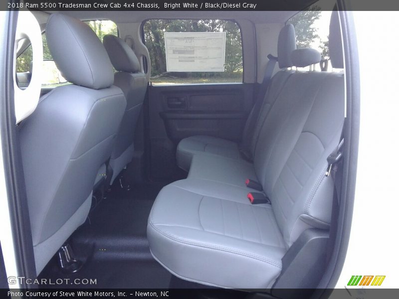 Rear Seat of 2018 5500 Tradesman Crew Cab 4x4 Chassis